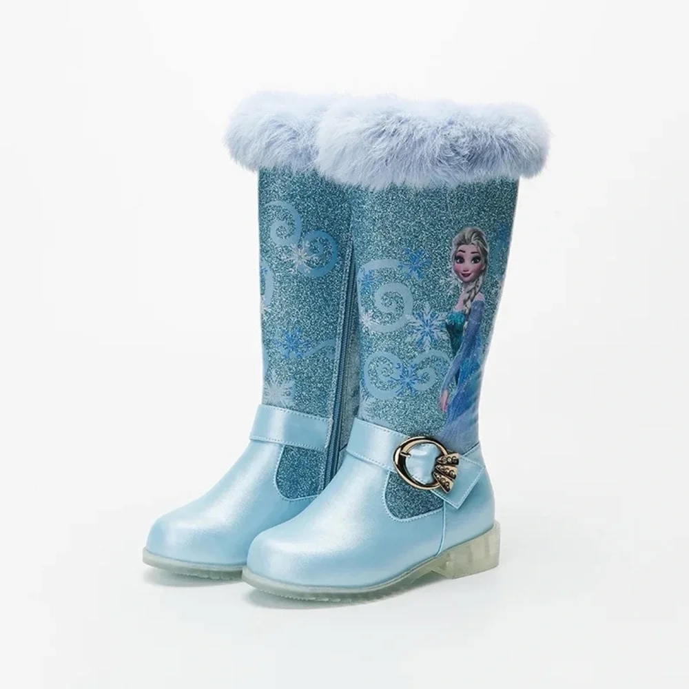 Snow Princess children frozen knee high boots. - Picture 5 of 6